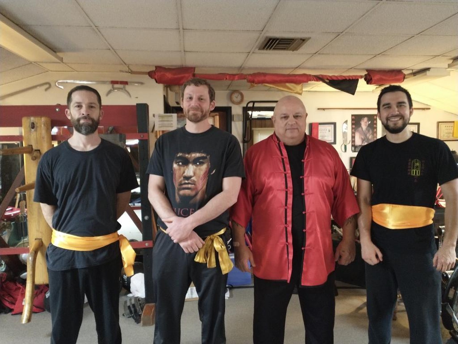 Sifu John, Sifu Jeff and Sifu Jorge with the late Master William Beck