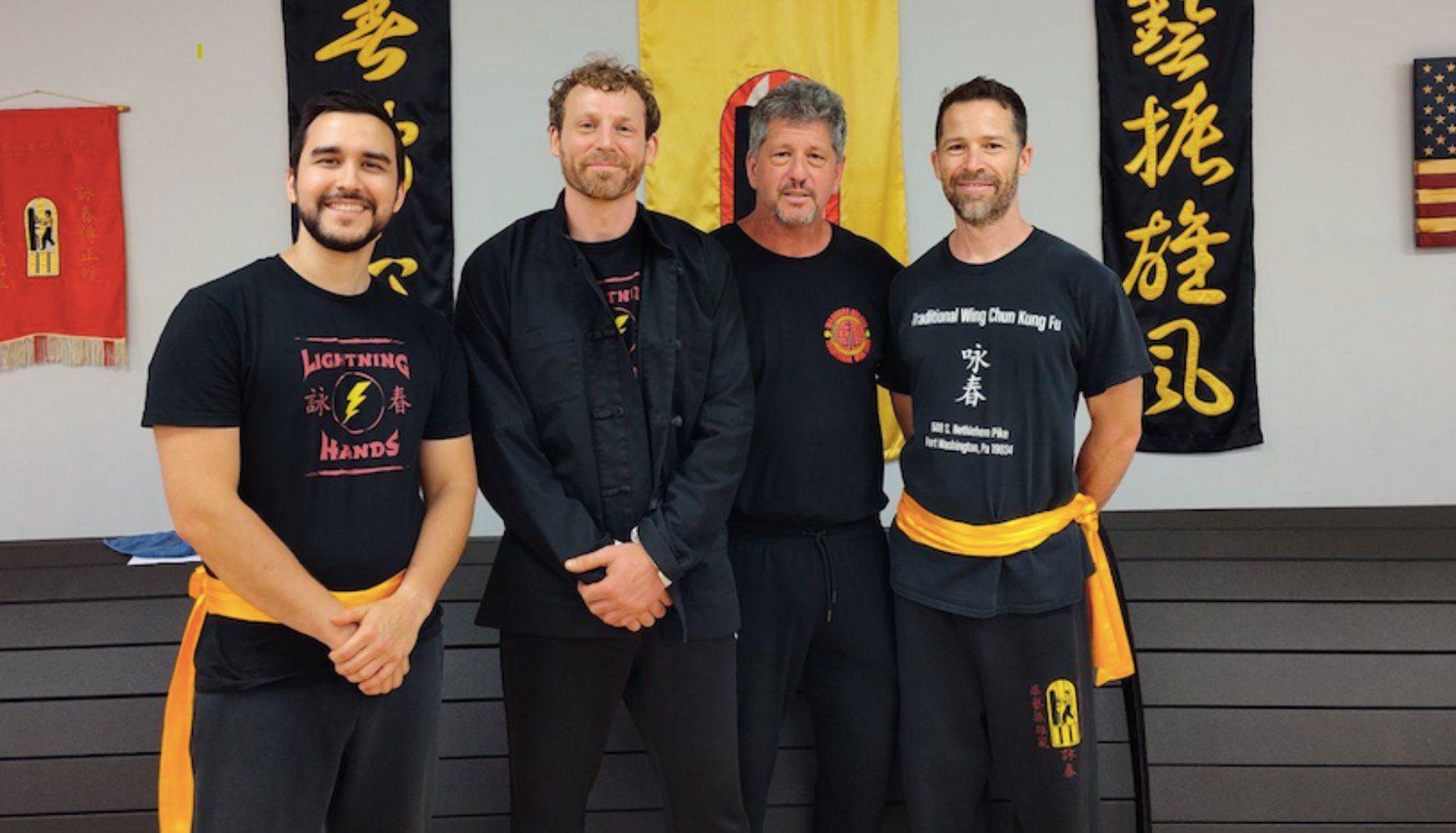 Sifu John, Sifu Jeff and Sifu Jorge with Master Keith Mazza